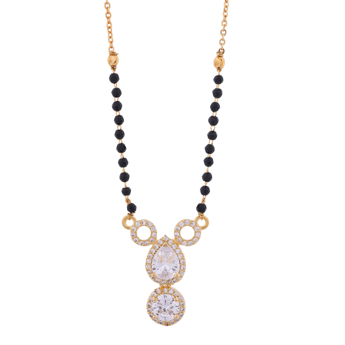 Aveline Crystal Duo Drop Women’s Mangalsutra GWM 11