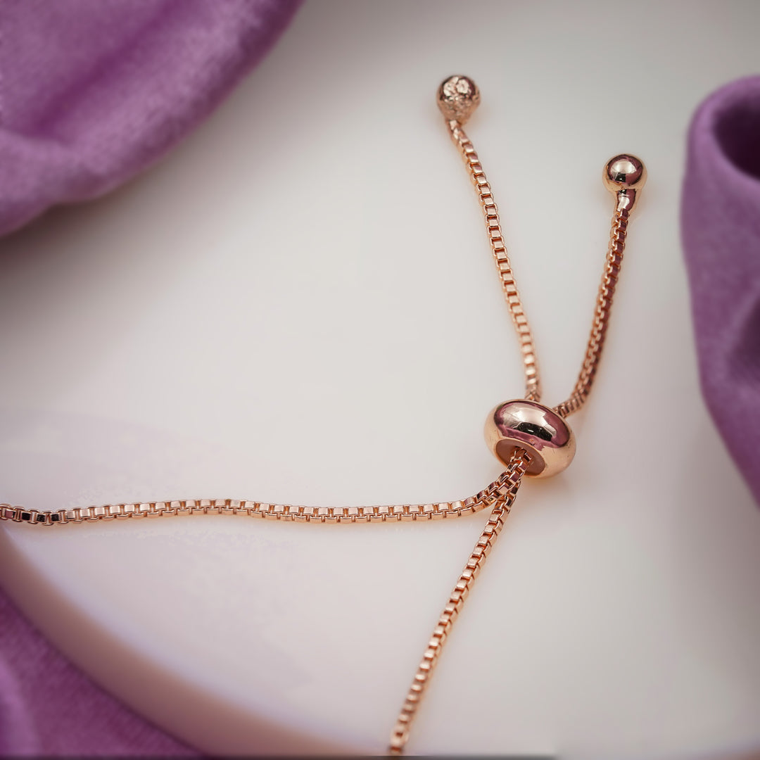 Imperial Cushion Cut Solitaire & Linked Halo Bolo Bracelet GWB-52