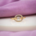 Classic Round Solitaire Open Loop Ring GWR-89