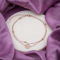 Tree of Life Halo Dual Layer Charm Anklet GWA-11