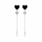 Trishna Heart Pearl Drop Earrings GWE -85