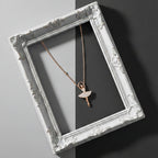 Graceful Ballerina Crystal Pendant Necklace GWN -6