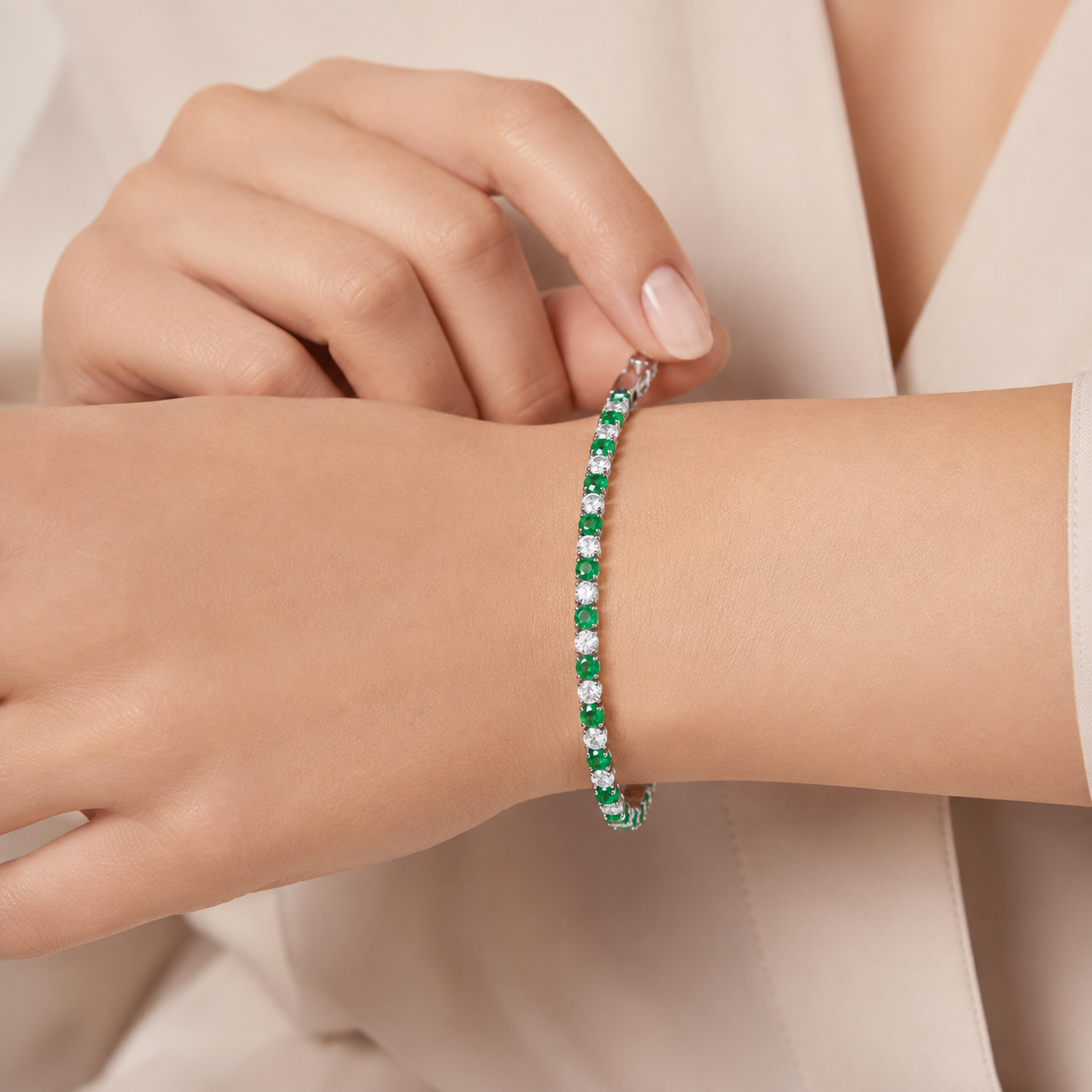 Emerald Glint Bracelet  GWB-70