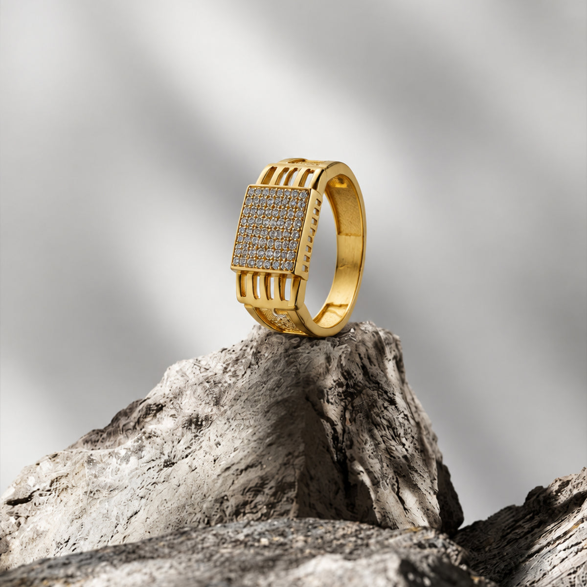 Architectural Grid Men’s Ring GMR 52