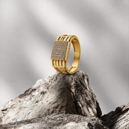 Architectural Grid Men’s Ring GMR 52