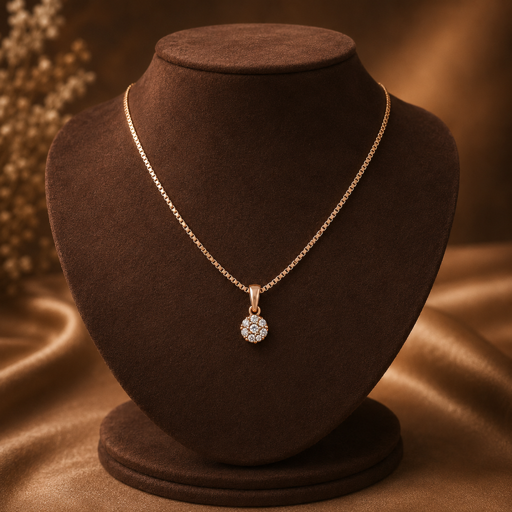 Radiant Rosette Pendant Necklace GWN-209