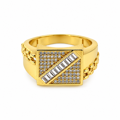 Diagonal Baguette Men’s Ring GMR 53
