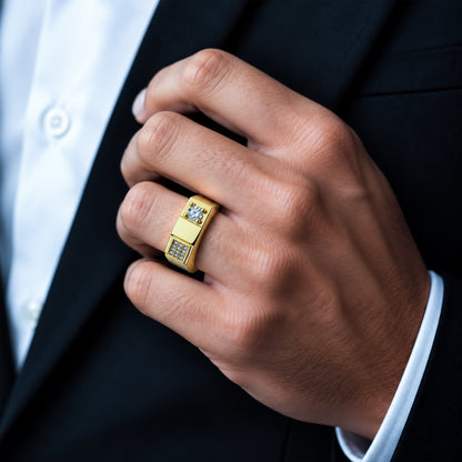 Solitaire Accent Men’s Ring GMR 61