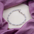 Glacier Baguette & Round Crystal Eternity Tennis Bracelet GWB-34