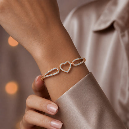 Amorette Crystal Heart Bracelet GWB 176