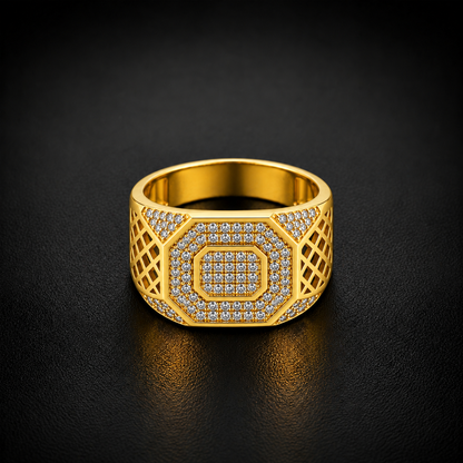Octagon Lattice Men’s Ring GMR 54