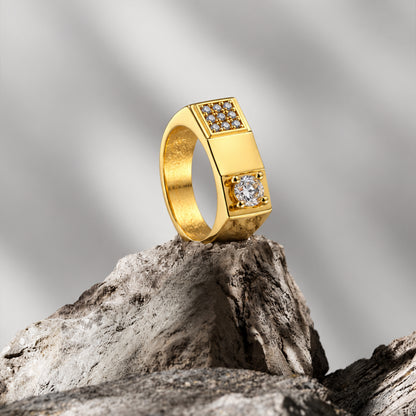 Solitaire Accent Men’s Ring GMR 61