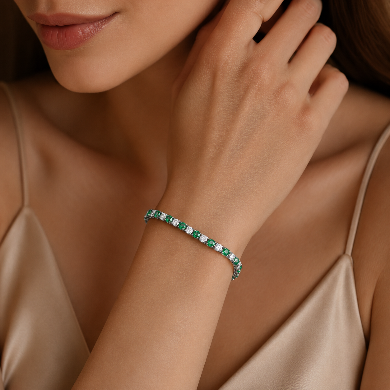Emerald Glint Bracelet  GWB-70