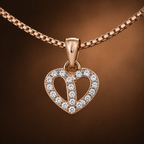 Twin Heartline Pendant Necklace GWN-210
