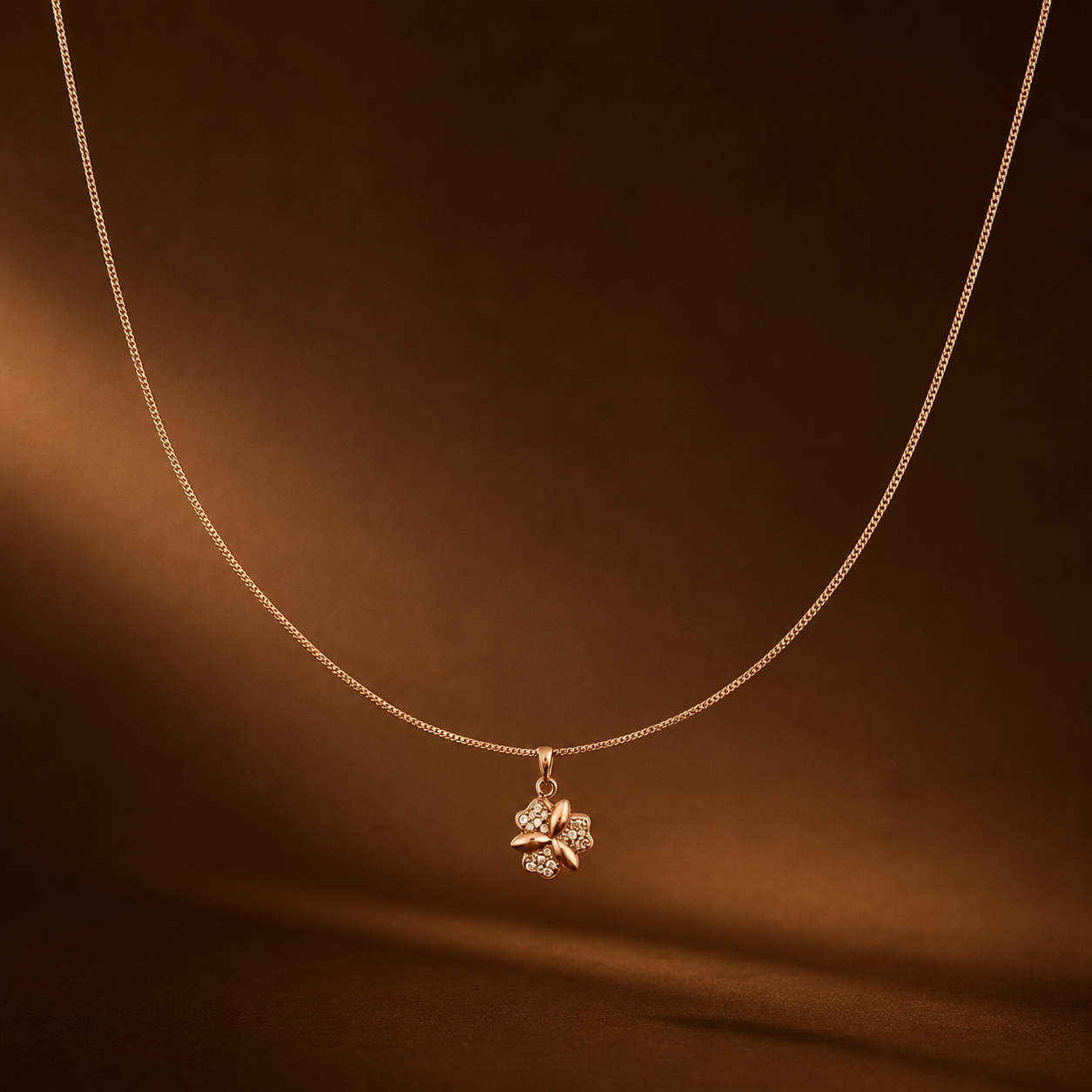 Twinkle Petal Charm Necklace GWN-208