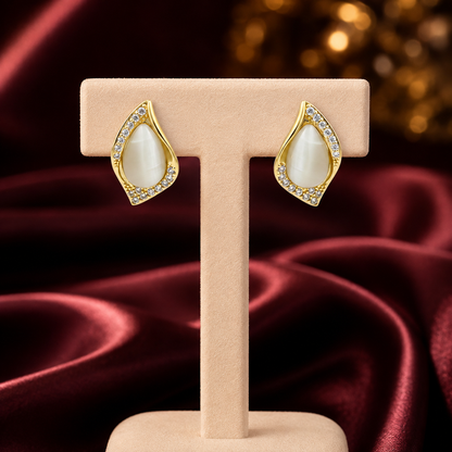 Classic Water Drop Opal Stud Earrings GWE -142