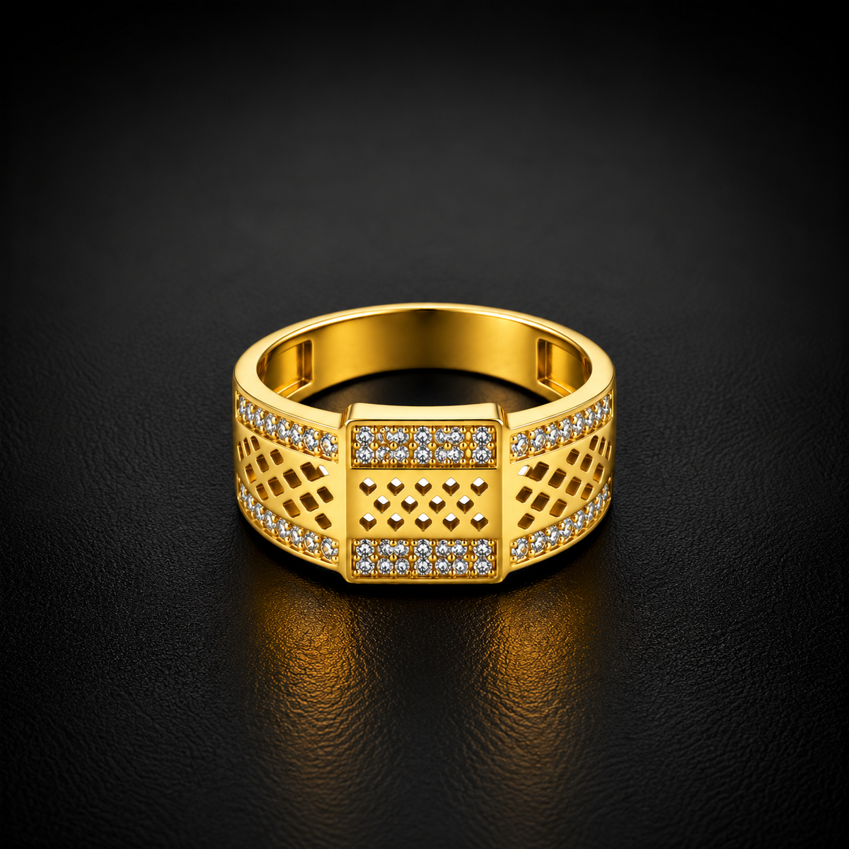 Diamond Cutwork Men’s Ring GMR 55