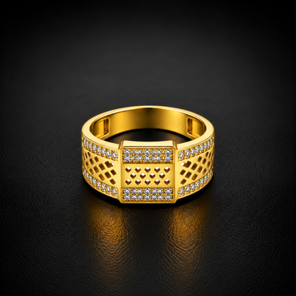 Diamond Cutwork Men’s Ring GMR 55