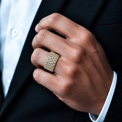 Crown Arc Stone Men’s Ring GMR 60