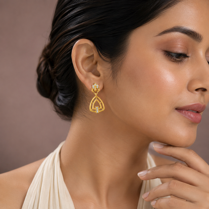 Arvena Crown Arch Drop Earrings GWE 294