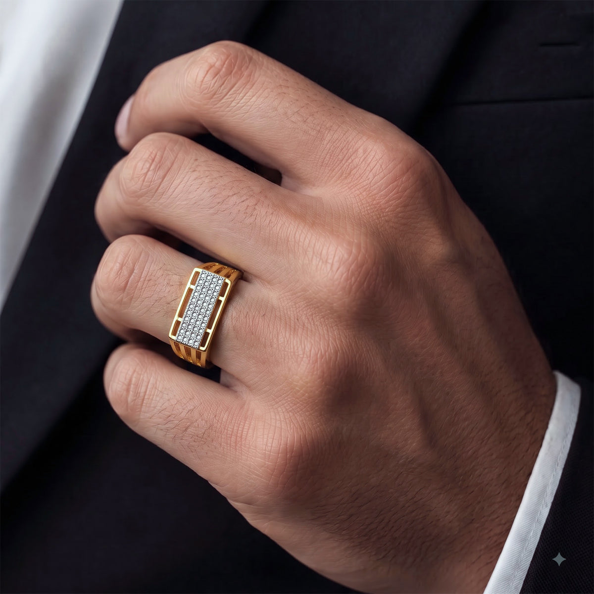 Regal Grid Men’s Ring GMR 32