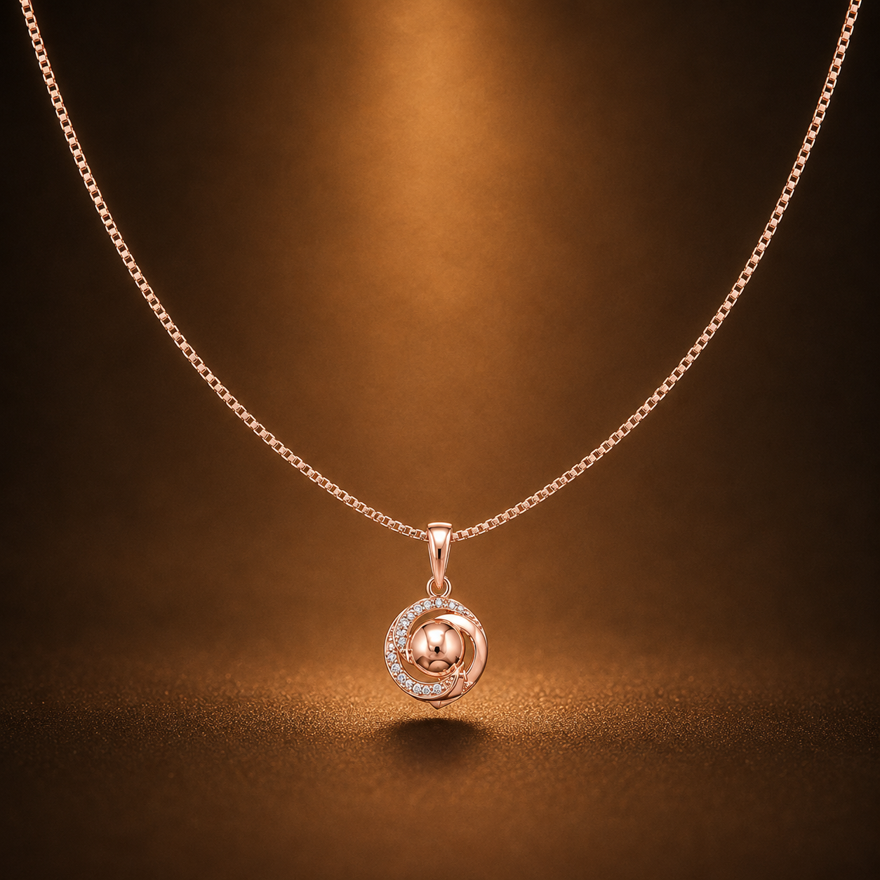 Orbit Pearl Swirl Necklace GWN-215