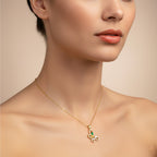 Modern Crystal Multicolor Butterfly Necklace GWN -137