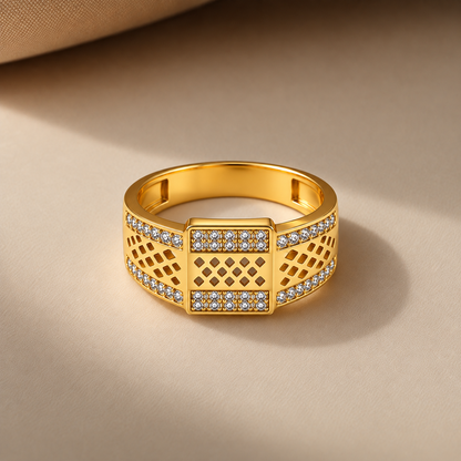 Diamond Cutwork Men’s Ring GMR 55