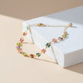 Vibrant Multi Color Enamel Butterfly Link Bracelet GWA-35