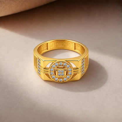 Orbit Frame Stone Men’s Ring GMR 63