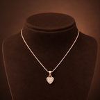 Crystal Heart Pendant Necklace GWN-200