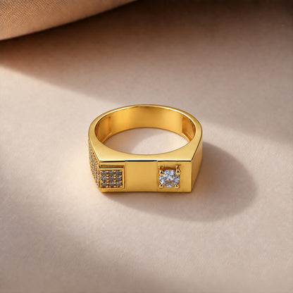 Solitaire Accent Men’s Ring GMR 61