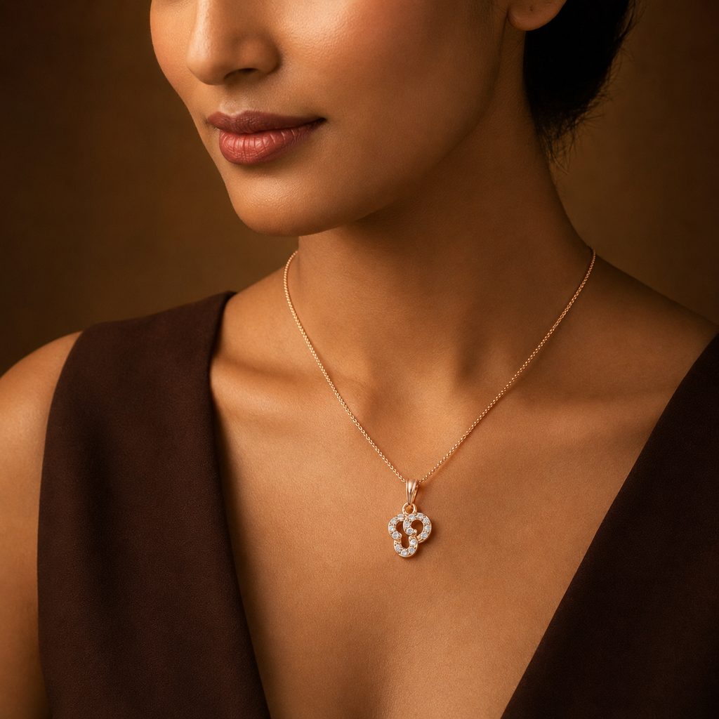 Crystal Triple Loop Necklace GWN-206