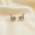 Flora Shine Solitaire Stud Earrings GWE -38