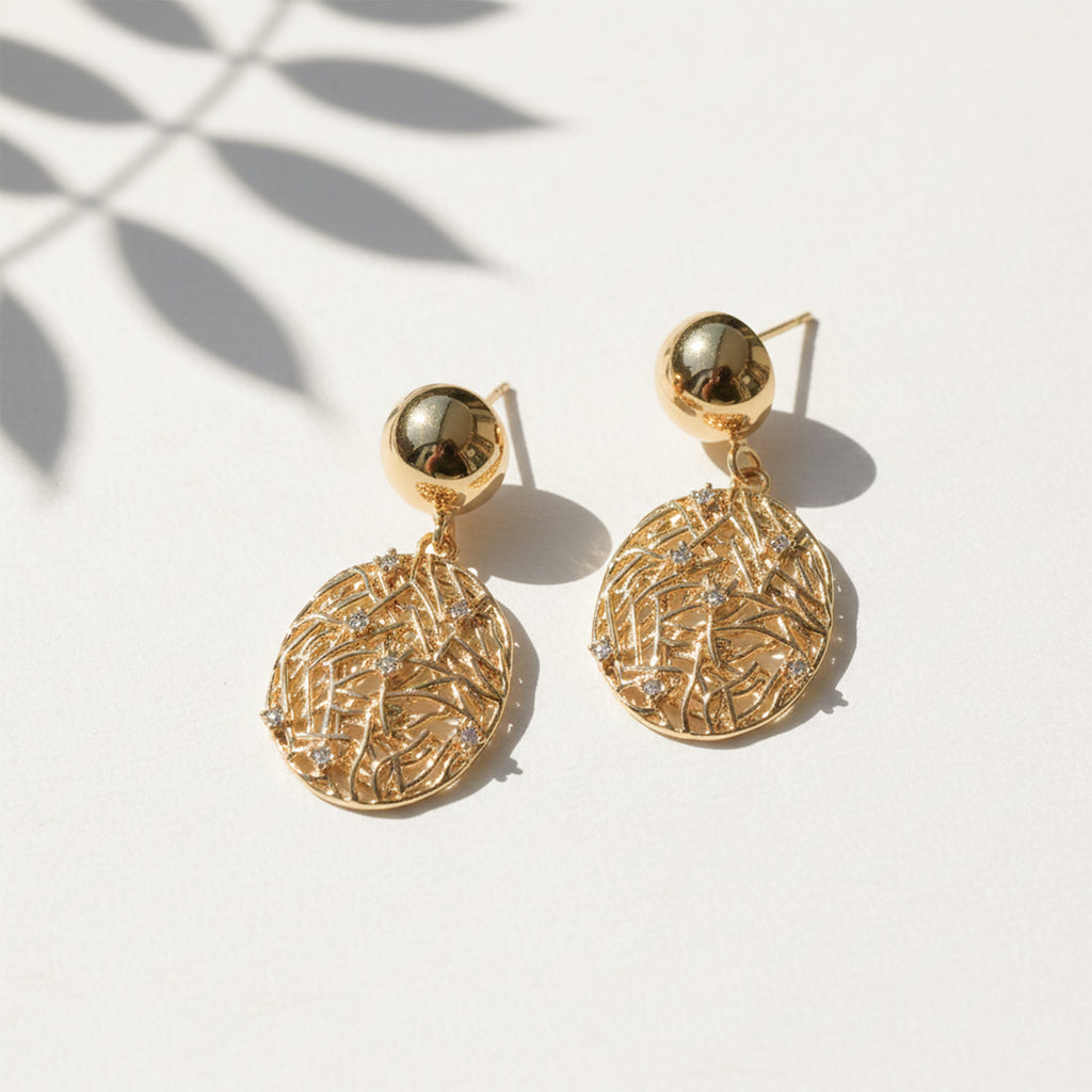 Sunora Weave Drops Earrings for Women