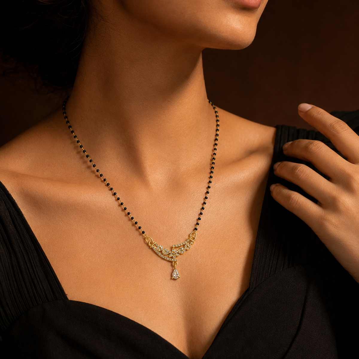 Aurelia Crystal Vine Drop Women’s Mangalsutra GWM 21