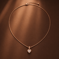 Crystal Heart Pendant Necklace GWN-200