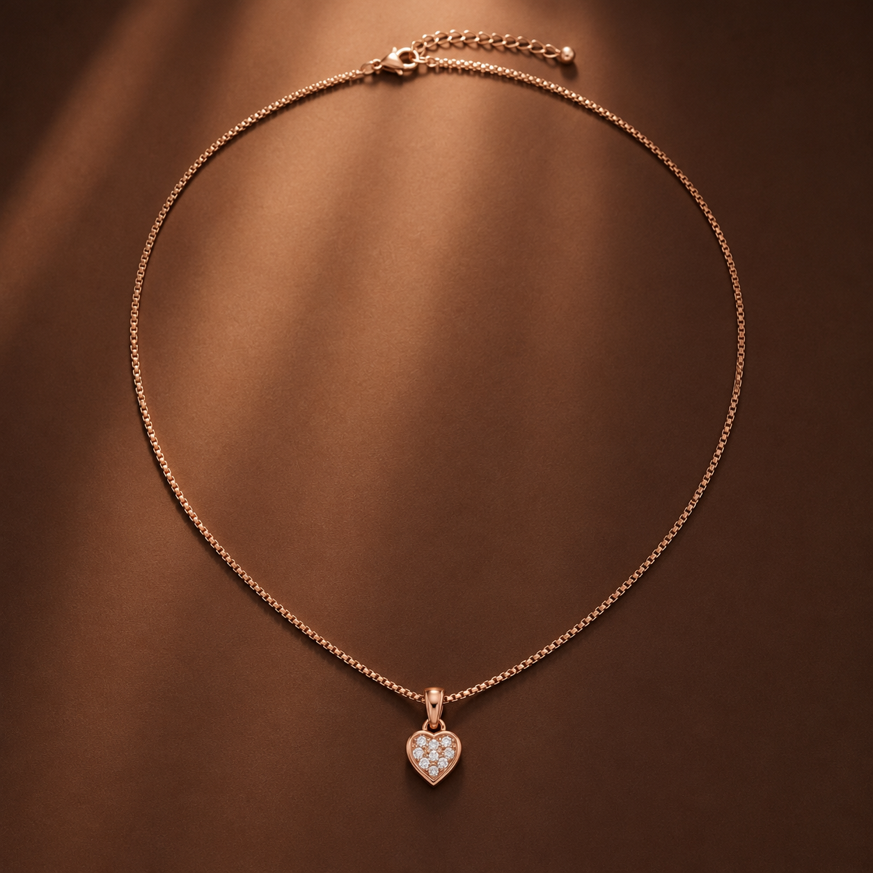 Crystal Heart Pendant Necklace GWN-200