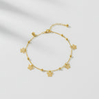Classic Filigree Butterfly Charm Link Anklet GWA-49