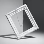 Sleek Infinity Halo Pendant Necklace GWN -49