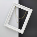Modern Dual Layer Beaded Heart Necklace GWN -63