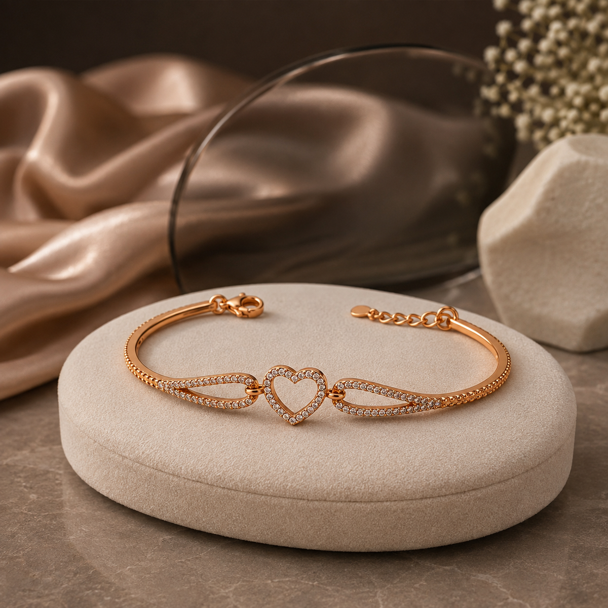 Amorette Crystal Heart Bracelet GWB 176