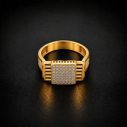 Architectural Grid Men’s Ring GMR 52