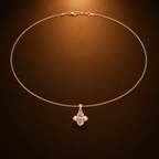Crystal Clover Pendant Necklace GWN-204
