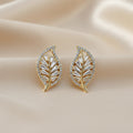 Flora Shine Baguette Leaf Earrings GWE -138