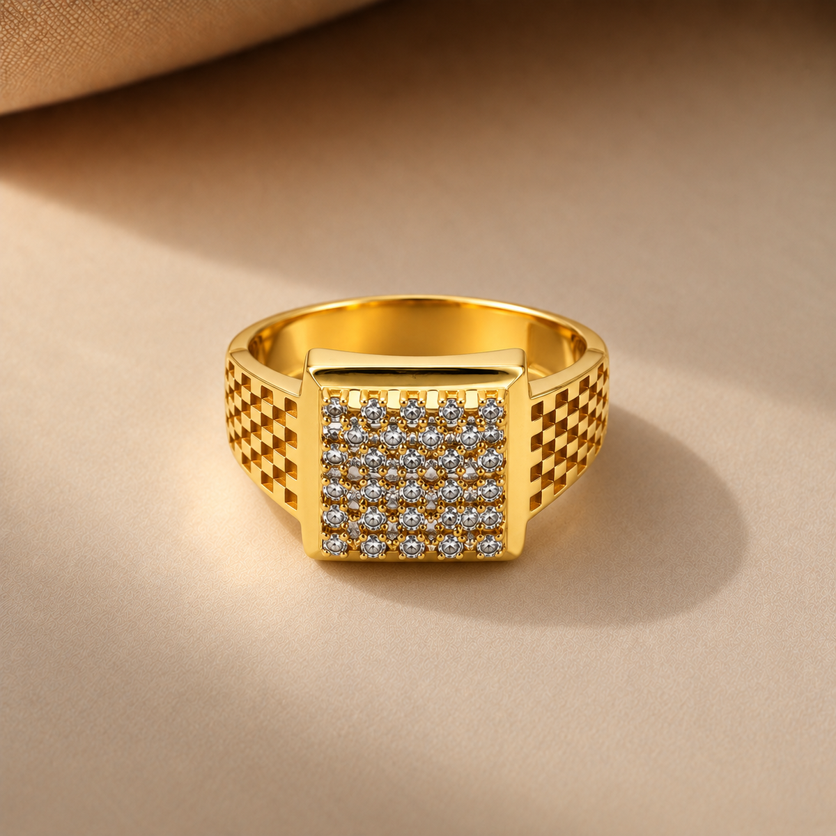 Checker Grid Men’s Ring GMR 56