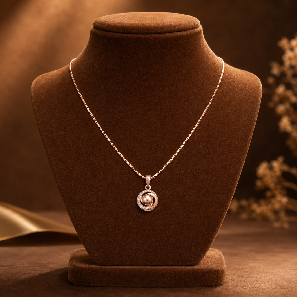 Orbit Pearl Swirl Necklace GWN-215