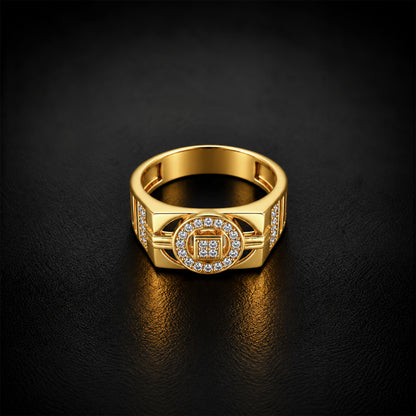 Orbit Frame Stone Men’s Ring GMR 63