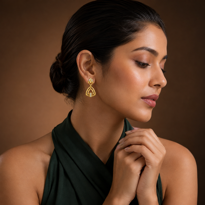 Arvena Crown Arch Drop Earrings GWE 294