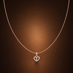 Twin Heartline Pendant Necklace GWN-210